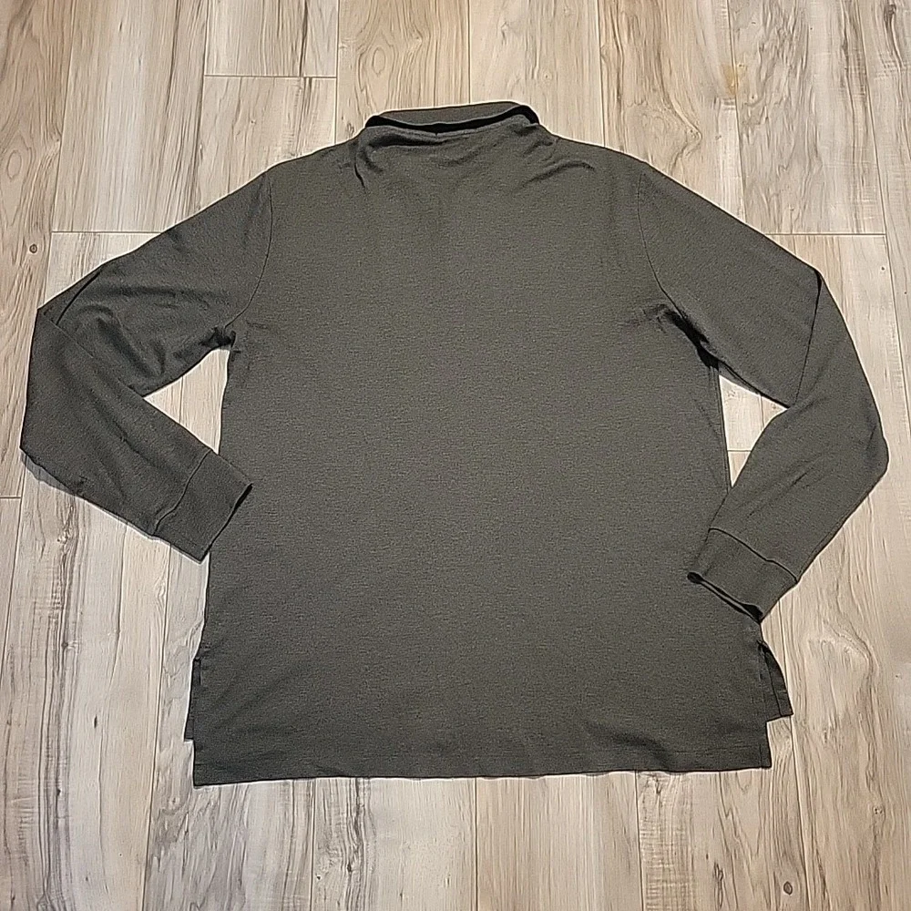 Polo Ralph Lauren Shirt Mens Large Gray‎ Pima Soft Touch Flesh Pony Pullover